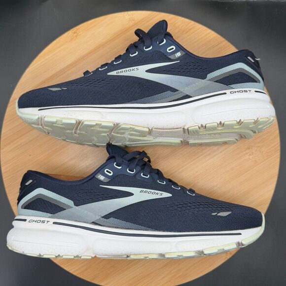 BROOKS WOMEN'S GHOST 15 NEUTRAL RUNNING SHOES PEACOAT PEARL SALT AIR SZ 8.5 (B) - Picture 3 of 9